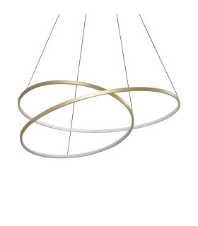 Oz Integrated LED Pendant Ceiling Light Brass 8300lm 3000K-1