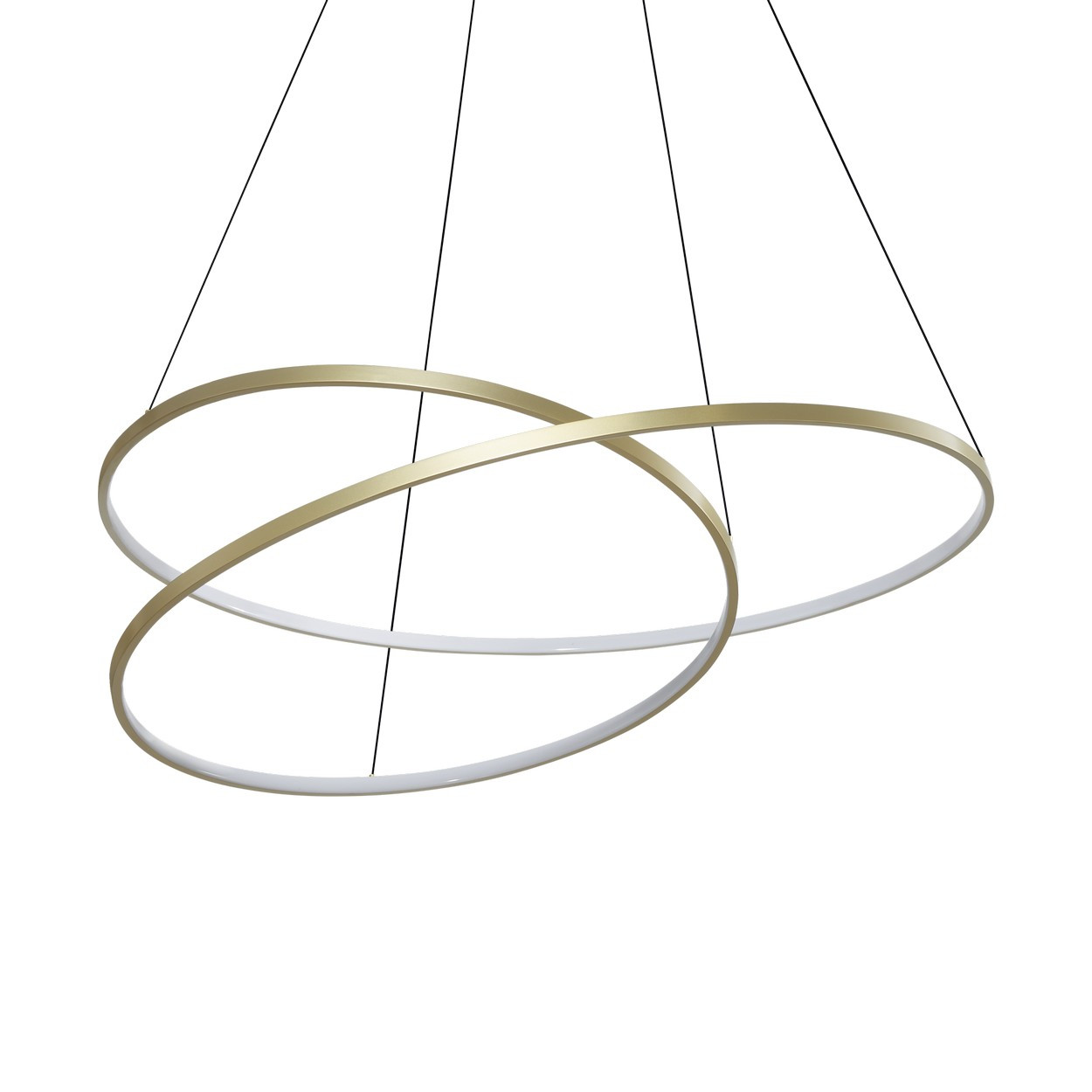 Oz Integrated LED Pendant Ceiling Light Brass 8300lm 3000K