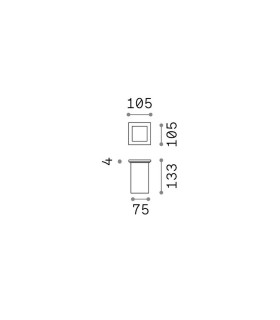Park Square Outdoor Recessed Ground Light Steel 1x GU10 IP67-2