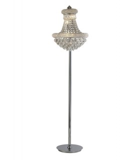 Floor Lamp 8 Light Polished Chrome, Crystal - 1