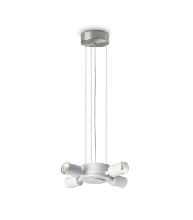 Set Up Multi Arm Pendant Ceiling Light Nickel 4x E27-1