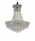 Ceiling Pendant Chandelier 9 Light Polished Chrome, Crystal - 1