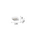 Tab Integrated LED Wall Lamp Black 2450lm 3000K-2