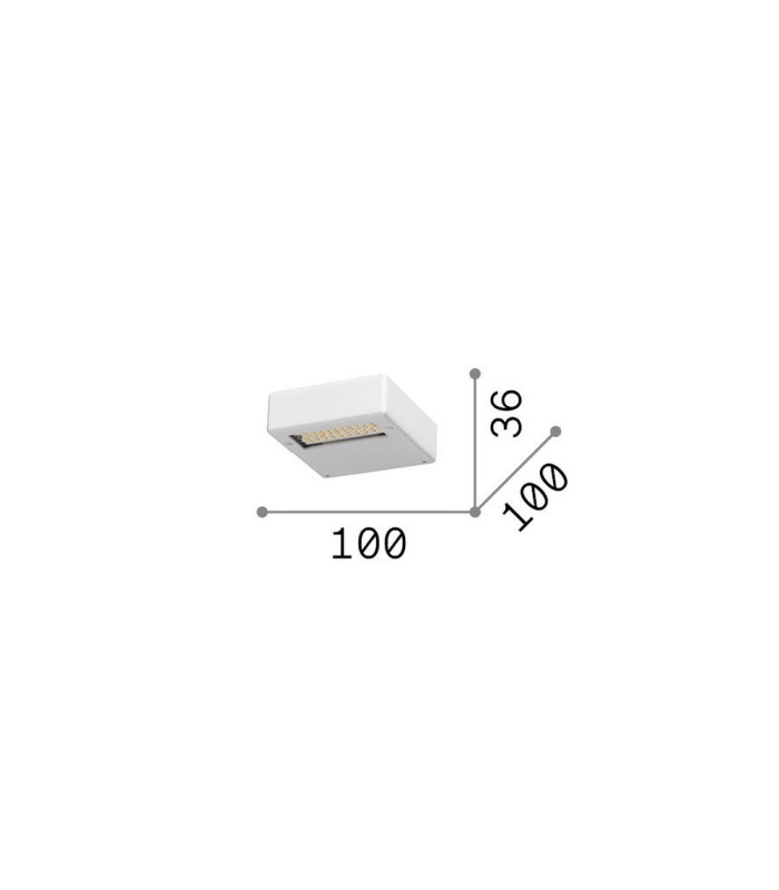 Tab Integrated LED Wall Lamp Black 2450lm 3000K-2