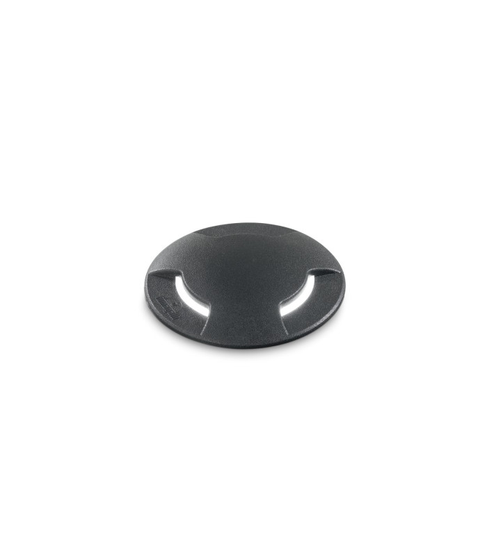 Way 9cm Round 3 Direction Outdoor Recessed Ground Light Black 1x GU10 IP67-1