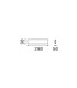 Zig Zag Rectangle Integrated LED Wall Lamp Cement 1300lm 3000K-2