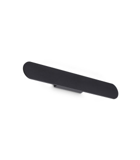 Zig Zag Oval Integrated LED Wall Lamp Black 2350lm 3000K-1