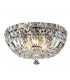 Flush Ceiling 5 Light Polished Chrome, Crystal - 1