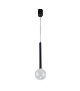 Alinos Slim Pendant Ceiling Light Black 3000K Warm White-1