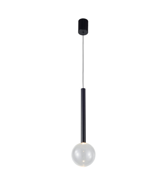 Alinos Slim Pendant Ceiling Light Black 3000K Warm White-1
