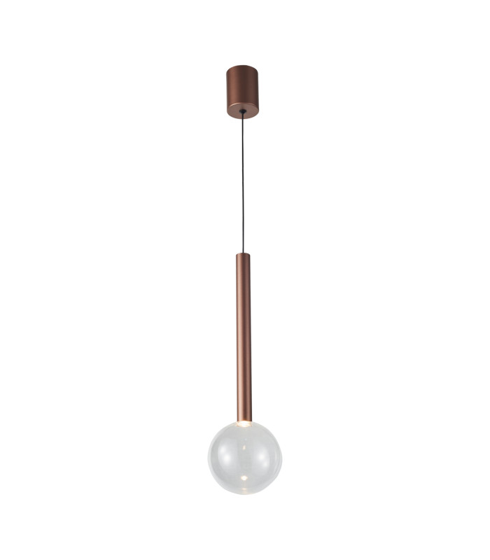 Alinos Slim Pendant Ceiling Light Copper 3000K Warm White-1