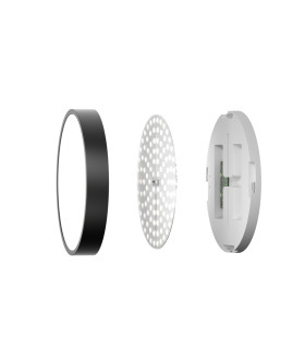 Botta 30cm Bathroom Ceiling Light Black 2800/4000/6000K IP44-2