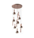 Camino Round Cluster Pendant Ceiling Light Copper 3000K Warm White 3 Step Dimmable 12xLED-1