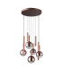 Camino Cluster Pendant Ceiling Light Copper 3000K Warm 3 Step Dimmable 9xLED-2