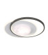 Desulo Large LED Semi Flush Ceiling Light Black 3000/4000/6000K-1