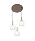 Montes Cluster Pendant Ceiling Light Brown 3000/4000/6000K 3xLED-1