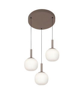 Montes Cluster Pendant Ceiling Light Brown 3000/4000/6000K 3xLED-1
