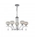 Ceiling Pendant 5 Light Polished Chrome, Clear Glass - 1