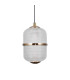 Alani Slim Pendant Ceiling Light Matt Black Gold 3000K Warm White-2