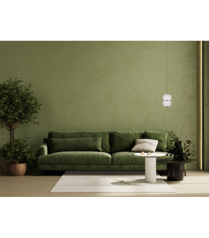 Alani Slim Pendant Ceiling Light Matt Black Gold 3000K Warm White-5
