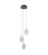 Alani Cluster Pendant Ceiling Light Matt Black Gold 3000K Warm White 3xLED-1