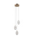 Alani Cluster Pendant Ceiling Light Gold 3000K Warm White 3xLED-1