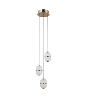 Alani Cluster Pendant Ceiling Light Gold 3000K Warm White 3xLED-1