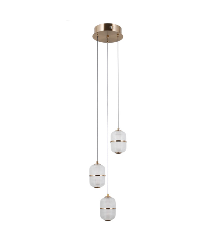 Alani Cluster Pendant Ceiling Light Gold 3000K Warm White 3xLED-1