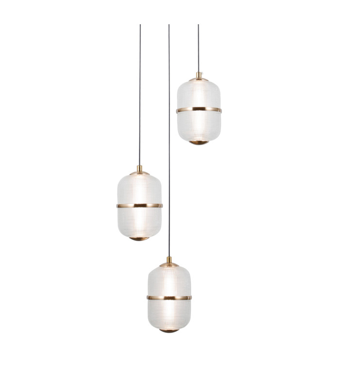 Alani Cluster Pendant Ceiling Light Gold 3000K Warm White 3xLED-3
