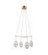 Alani Multi Arm Pendant Ceiling Light Gold 3000K Warm White 4xLED-1