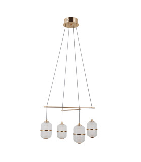 Alani Multi Arm Pendant Ceiling Light Gold 3000K Warm White 4xLED-1