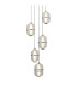 Alani Cluster Pendant Ceiling Light Matt Black Gold 3000K Warm White 5xLED-3