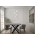 Alani Cluster Pendant Ceiling Light Matt Black Gold 3000K Warm White 5xLED-5