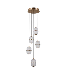Alani Cluster Pendant Ceiling Light Gold 3000K Warm White 5xLED-1