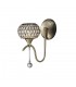 Wall Lamp 1 Light Antique Brass, Clear Glass - 1