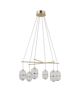 Alani Multi Arm Pendant Ceiling Light Gold 3000K Warm White 6xLED-1
