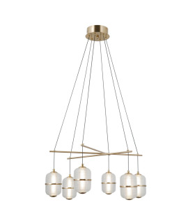 Alani Multi Arm Pendant Ceiling Light Gold 3000K Warm White 6xLED-2