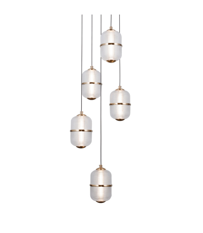 Alani Cluster Pendant Ceiling Light Gold 3000K Warm White 5xLED-3