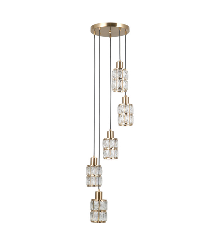 Alma Cluster Pendant Ceiling Light Gold 5xE27-1