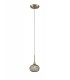 Small Ceiling Pendant 1 Light Antique Brass, Clear Glass - 1