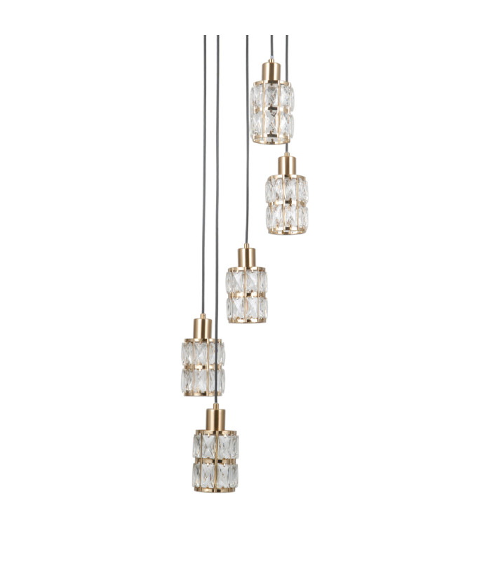 Alma Cluster Pendant Ceiling Light Gold 5xE27-3