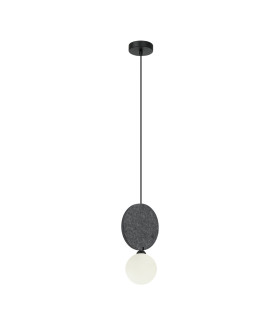 Andrea Slim Pendant Ceiling Light Black Dark Grey-1