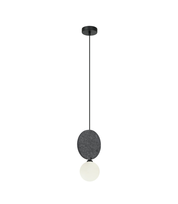 Andrea Slim Pendant Ceiling Light Black Dark Grey-1