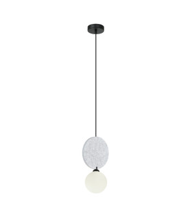 Andrea Slim Pendant Ceiling Light Black Light Grey-1