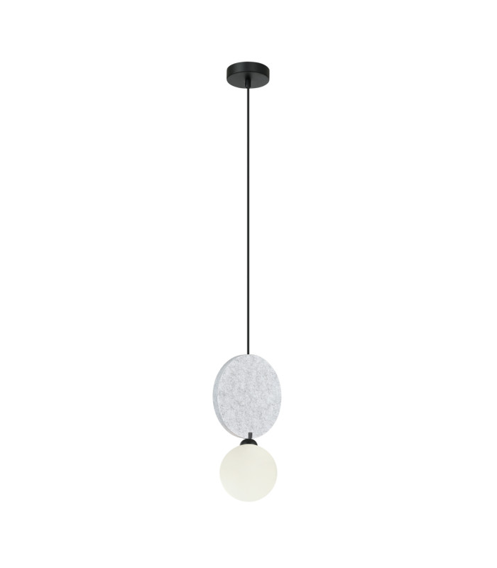 Andrea Slim Pendant Ceiling Light Black Light Grey-1