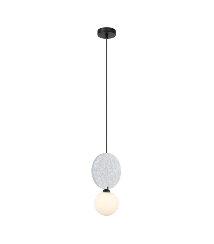 Andrea Slim Pendant Ceiling Light Black Light Grey-2