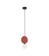 Andrea Slim Pendant Ceiling Light Black Red-1