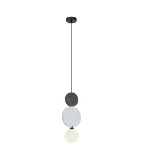 Andrea Slim Pendant Ceiling Light Black Grey-1