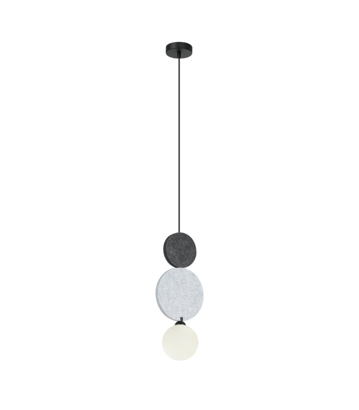 Andrea Slim Pendant Ceiling Light Black Grey-1