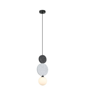 Andrea Slim Pendant Ceiling Light Black Grey-2
